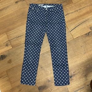 AG THE STEVIE ANKLE Navy/White Dot Size 27